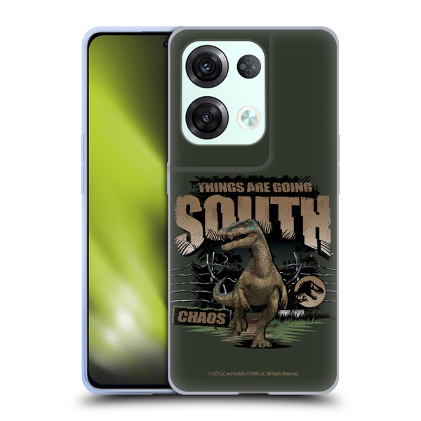 Jurassic World: Camp Cretaceous Dinosaur Graphics Things Are Going South Soft Gel Case for OPPO Reno8 Pro