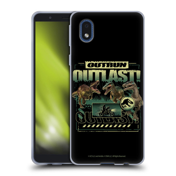 Jurassic World: Camp Cretaceous Dinosaur Graphics Outlast Soft Gel Case for Samsung Galaxy A01 Core (2020)