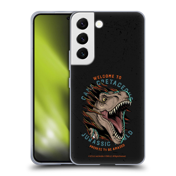 Jurassic World: Camp Cretaceous Dinosaur Graphics Welcome Soft Gel Case for Samsung Galaxy S22 5G