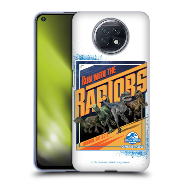 Jurassic World: Camp Cretaceous Dinosaur Graphics Run Soft Gel Case for Xiaomi Redmi Note 9T 5G