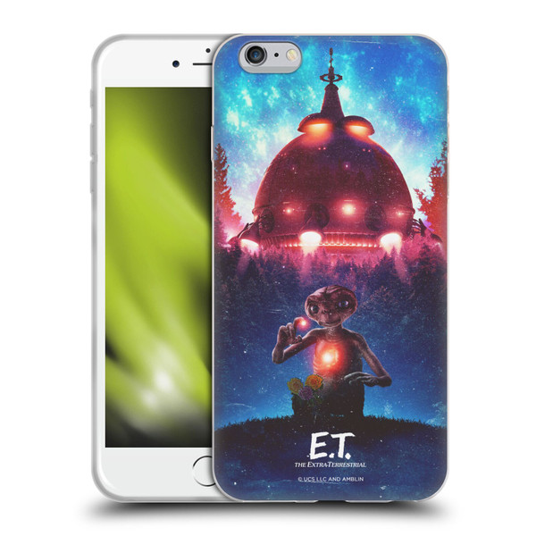 E.T. Graphics Spaceship Soft Gel Case for Apple iPhone 6 Plus / iPhone 6s Plus