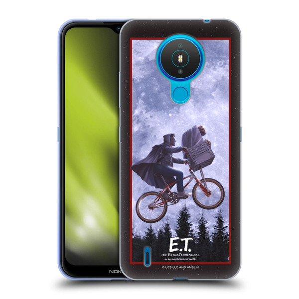 E.T. Graphics Night Bike Rides Soft Gel Case for Nokia 1.4