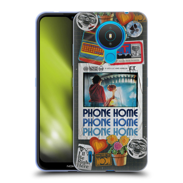 E.T. Graphics Phone Home Collage Soft Gel Case for Nokia 1.4