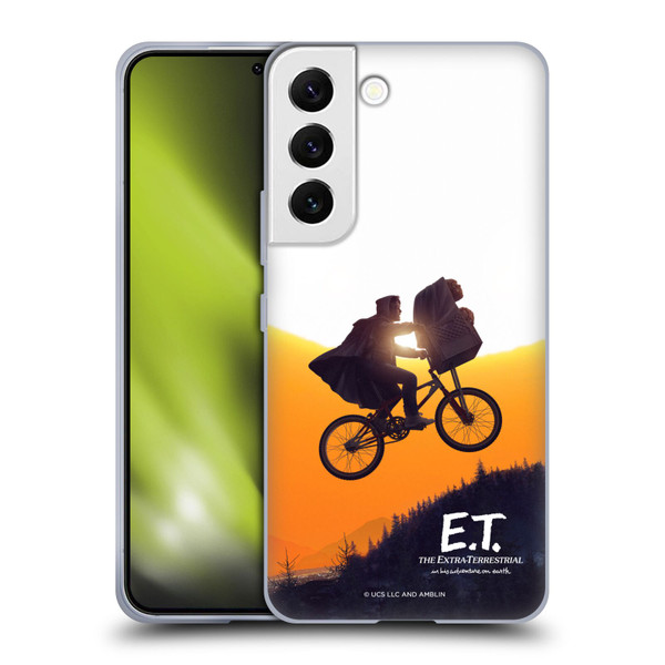 E.T. Graphics Riding Bike Sunset Soft Gel Case for Samsung Galaxy S22 5G