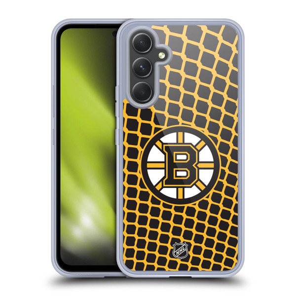 NHL Boston Bruins Net Pattern Soft Gel Case for Samsung Galaxy A54 5G