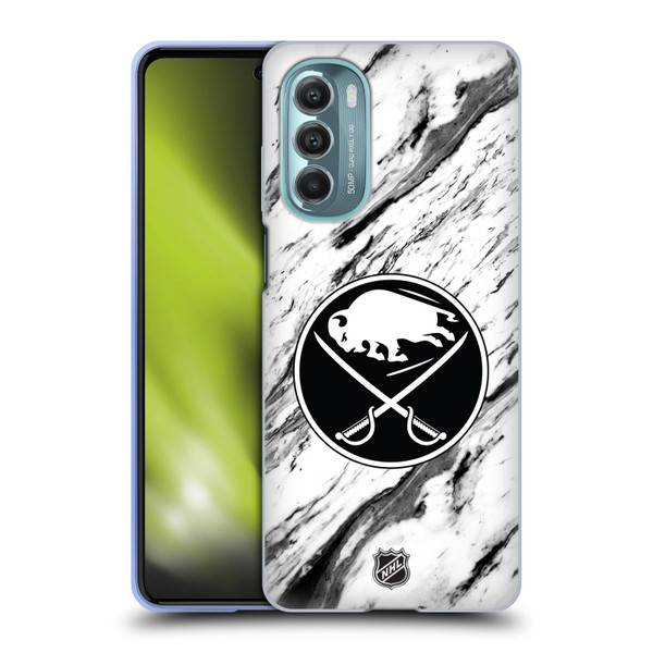 NHL Buffalo Sabres Marble Soft Gel Case for Motorola Moto G Stylus 5G (2022)