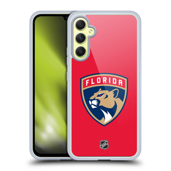 NHL Florida Panthers Plain Soft Gel Case for Samsung Galaxy A34 5G