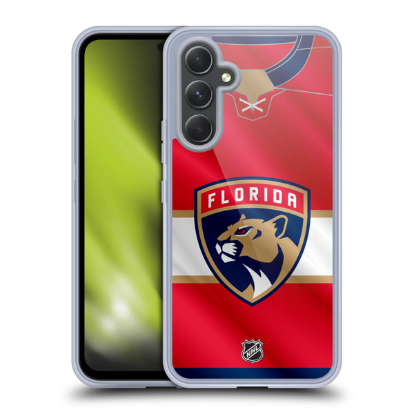 NHL Florida Panthers Jersey Soft Gel Case for Samsung Galaxy A54 5G
