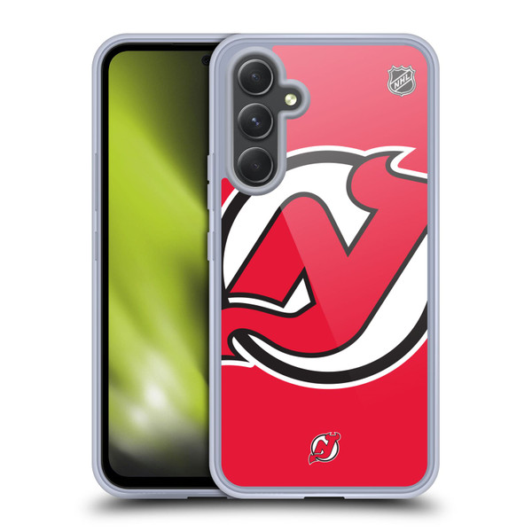 NHL New Jersey Devils Oversized Soft Gel Case for Samsung Galaxy A54 5G