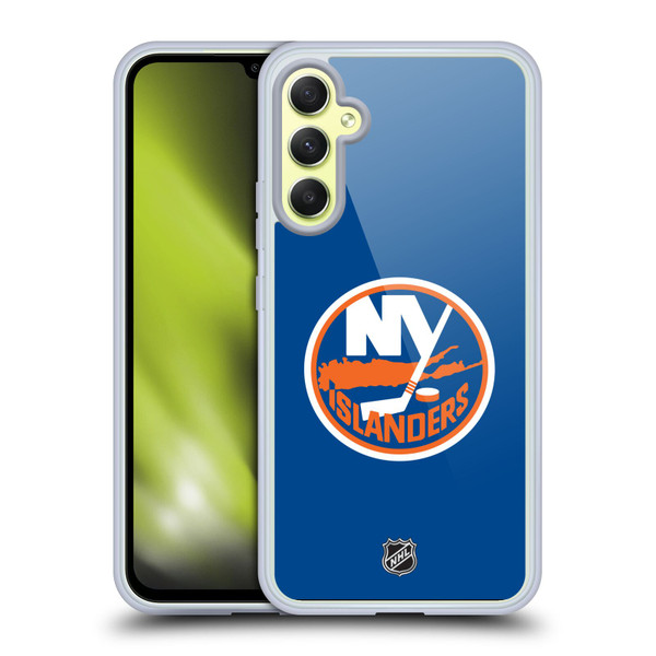 NHL New York Islanders Plain Soft Gel Case for Samsung Galaxy A34 5G