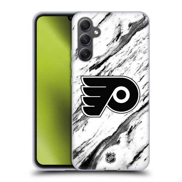 NHL Philadelphia Flyers Marble Soft Gel Case for Samsung Galaxy A34 5G
