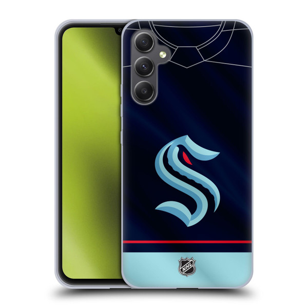 NHL Seattle Kraken Jersey Soft Gel Case for Samsung Galaxy A34 5G