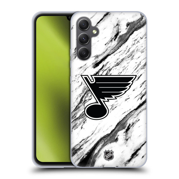 NHL St Louis Blues Marble Soft Gel Case for Samsung Galaxy A34 5G