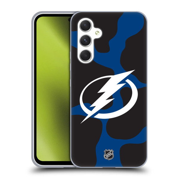 NHL Tampa Bay Lightning Cow Pattern Soft Gel Case for Samsung Galaxy A54 5G