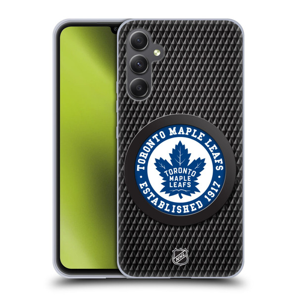 NHL Toronto Maple Leafs Puck Texture Soft Gel Case for Samsung Galaxy A34 5G