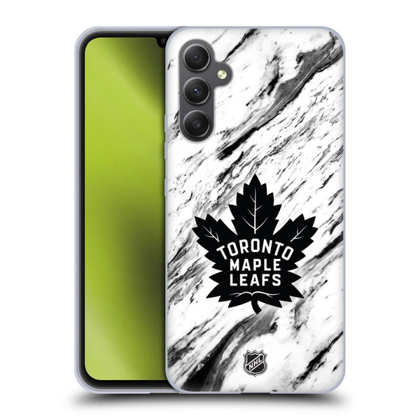NHL Toronto Maple Leafs Marble Soft Gel Case for Samsung Galaxy A34 5G