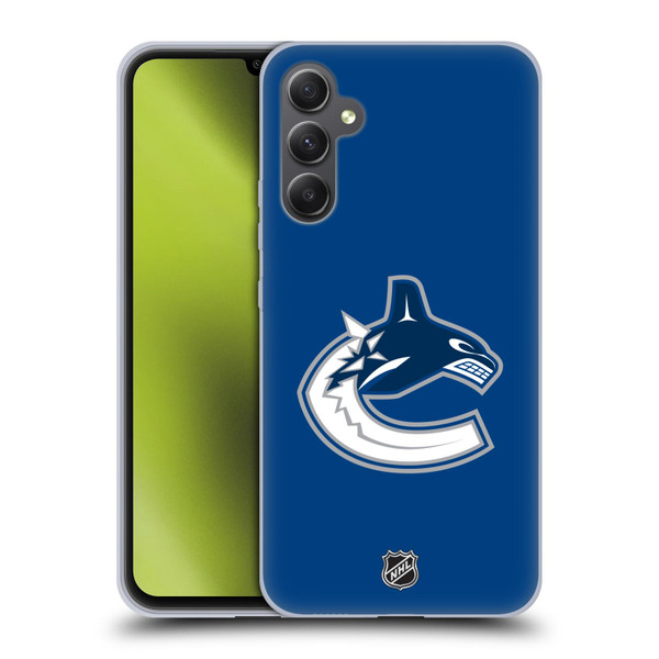 NHL Vancouver Canucks Plain Soft Gel Case for Samsung Galaxy A34 5G