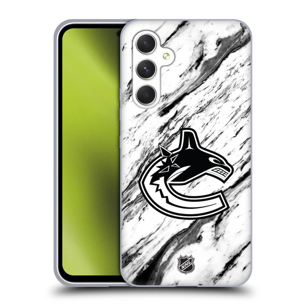 NHL Vancouver Canucks Marble Soft Gel Case for Samsung Galaxy A54 5G