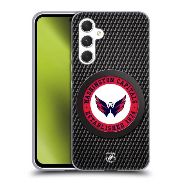 NHL Washington Capitals Puck Texture Soft Gel Case for Samsung Galaxy A54 5G
