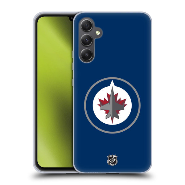 NHL Winnipeg Jets Plain Soft Gel Case for Samsung Galaxy A34 5G