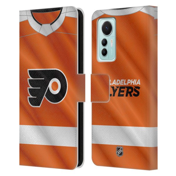 NHL Philadelphia Flyers Jersey Leather Book Wallet Case Cover For Xiaomi 12 Lite