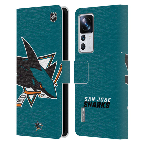 NHL San Jose Sharks Oversized Leather Book Wallet Case Cover For Xiaomi 12T Pro