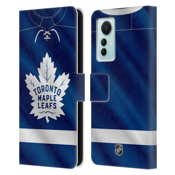 NHL Toronto Maple Leafs Jersey Leather Book Wallet Case Cover For Xiaomi 12 Lite