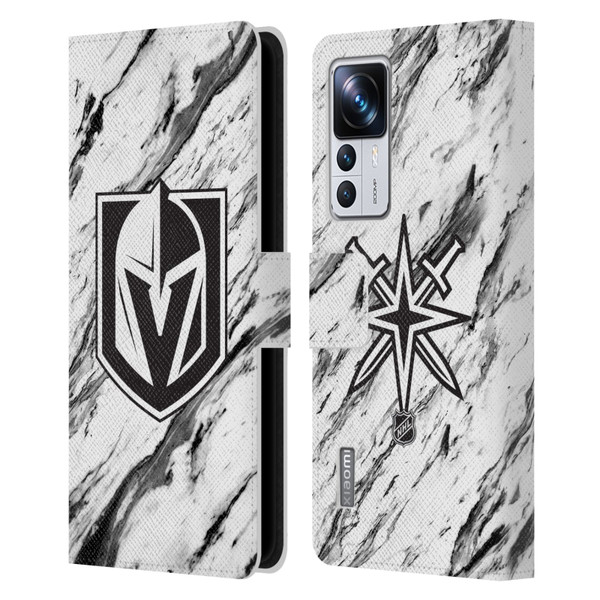 NHL Vegas Golden Knights Marble Leather Book Wallet Case Cover For Xiaomi 12T Pro
