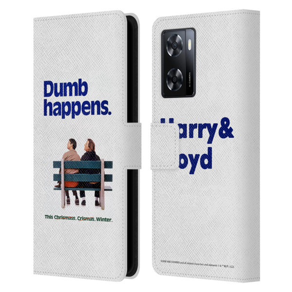 Dumb And Dumber Key Art Dumb Happens Leather Book Wallet Case Cover For OPPO A57s