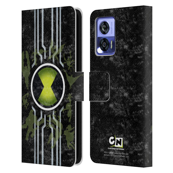 Ben 10: Alien Force Graphics Omnitrix Leather Book Wallet Case Cover For Motorola Edge 30 Neo 5G