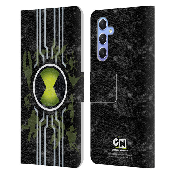 Ben 10: Alien Force Graphics Omnitrix Leather Book Wallet Case Cover For Samsung Galaxy A34 5G