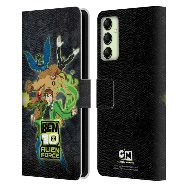 Ben 10: Alien Force Graphics Character Art Leather Book Wallet Case Cover For Samsung Galaxy A14 5G