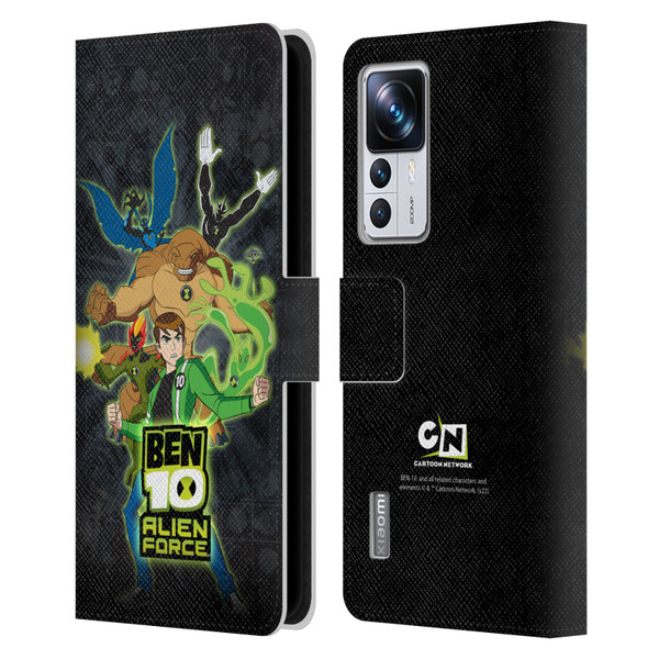 Ben 10: Alien Force Graphics Character Art Leather Book Wallet Case Cover For Xiaomi 12T Pro