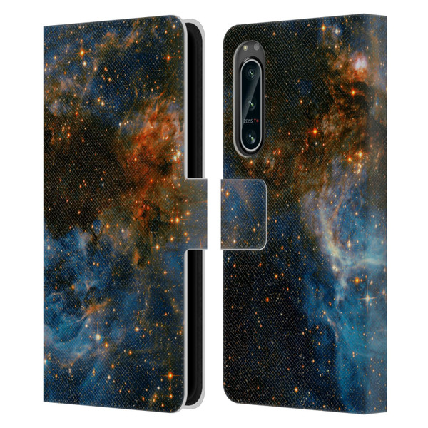 Cosmo18 Space 2 Galaxy Leather Book Wallet Case Cover For Sony Xperia 5 IV
