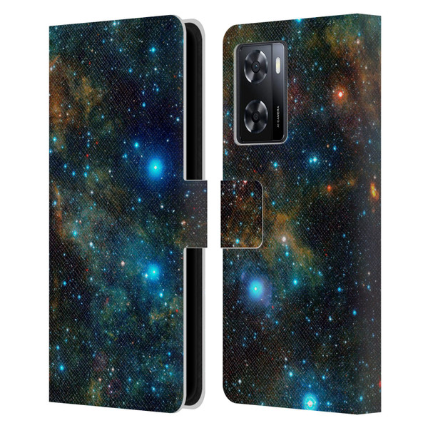 Cosmo18 Space Star Formation Leather Book Wallet Case Cover For OPPO A57s
