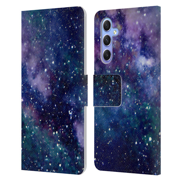 Cosmo18 Space Milky Way Leather Book Wallet Case Cover For Samsung Galaxy A34 5G