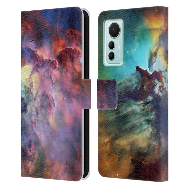 Cosmo18 Space Lagoon Nebula Leather Book Wallet Case Cover For Xiaomi 12 Lite