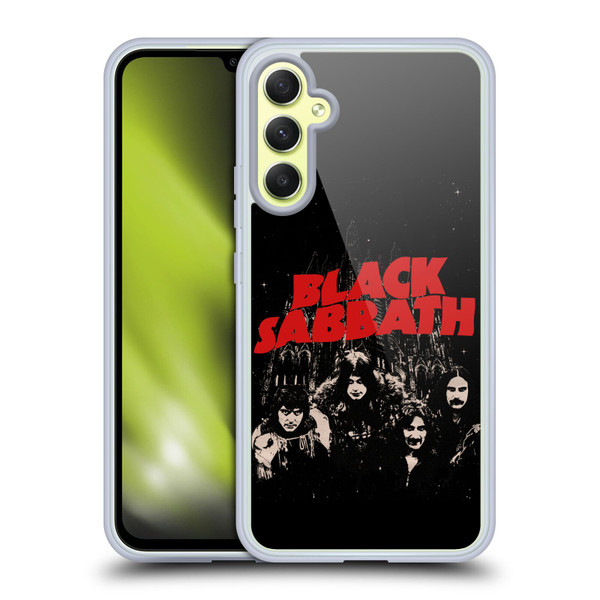 Black Sabbath Key Art Red Logo Soft Gel Case for Samsung Galaxy A34 5G