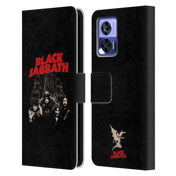 Black Sabbath Key Art Red Logo Leather Book Wallet Case Cover For Motorola Edge 30 Neo 5G
