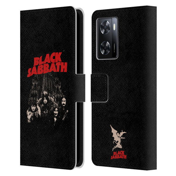 Black Sabbath Key Art Red Logo Leather Book Wallet Case Cover For OPPO A57s