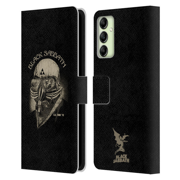 Black Sabbath Key Art US Tour 78 Leather Book Wallet Case Cover For Samsung Galaxy A14 5G