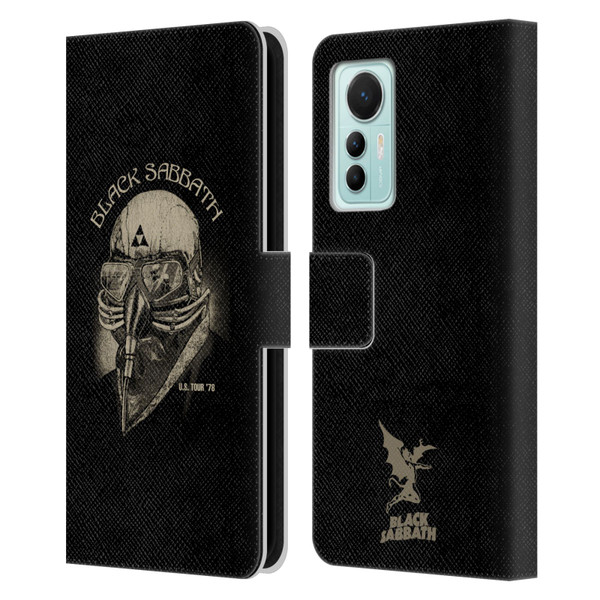 Black Sabbath Key Art US Tour 78 Leather Book Wallet Case Cover For Xiaomi 12 Lite