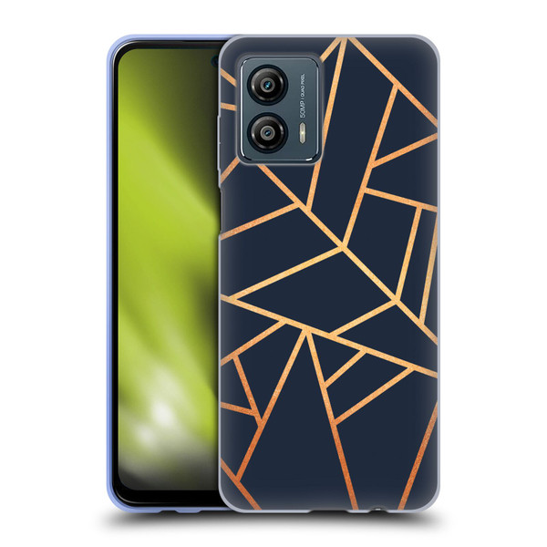 Elisabeth Fredriksson Stone Collection Copper And Midnight Navy Soft Gel Case for Motorola Moto G53 5G