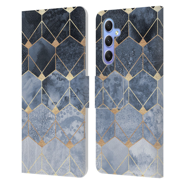 Elisabeth Fredriksson Sparkles Hexagons And Diamonds Leather Book Wallet Case Cover For Samsung Galaxy A34 5G