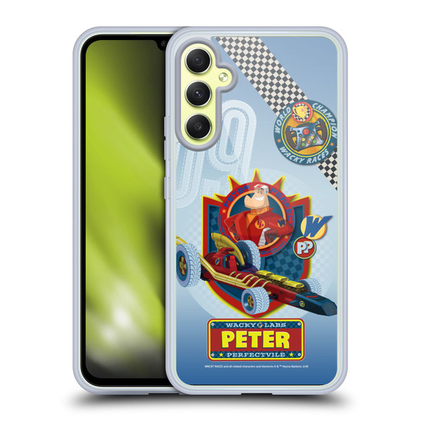 Wacky Races 2016 Graphics Peter Perfect Soft Gel Case for Samsung Galaxy A34 5G