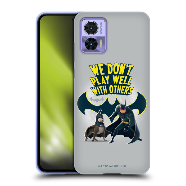 DC League Of Super Pets Graphics We Don't Play Well With Others Soft Gel Case for Motorola Edge 30 Neo 5G