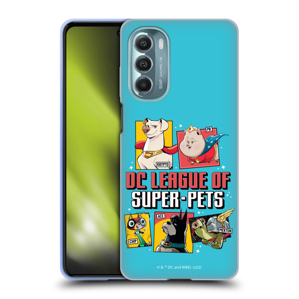 DC League Of Super Pets Graphics Characters 2 Soft Gel Case for Motorola Moto G Stylus 5G (2022)