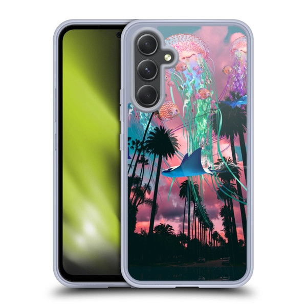 Dave Loblaw Jellyfish California Dreamin Jellyfish Soft Gel Case for Samsung Galaxy A54 5G