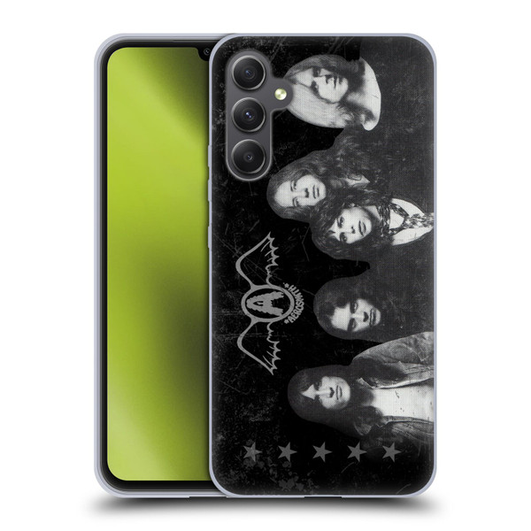 Aerosmith Black And White Vintage Photo Soft Gel Case for Samsung Galaxy A34 5G