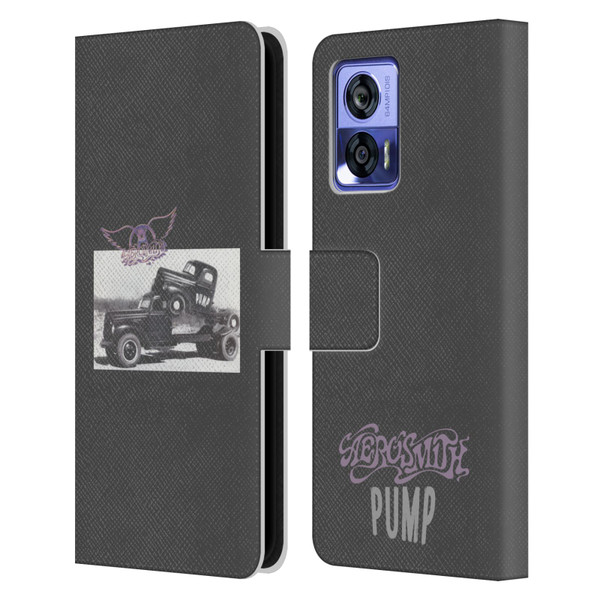 Aerosmith Black And White The Pump Leather Book Wallet Case Cover For Motorola Edge 30 Neo 5G